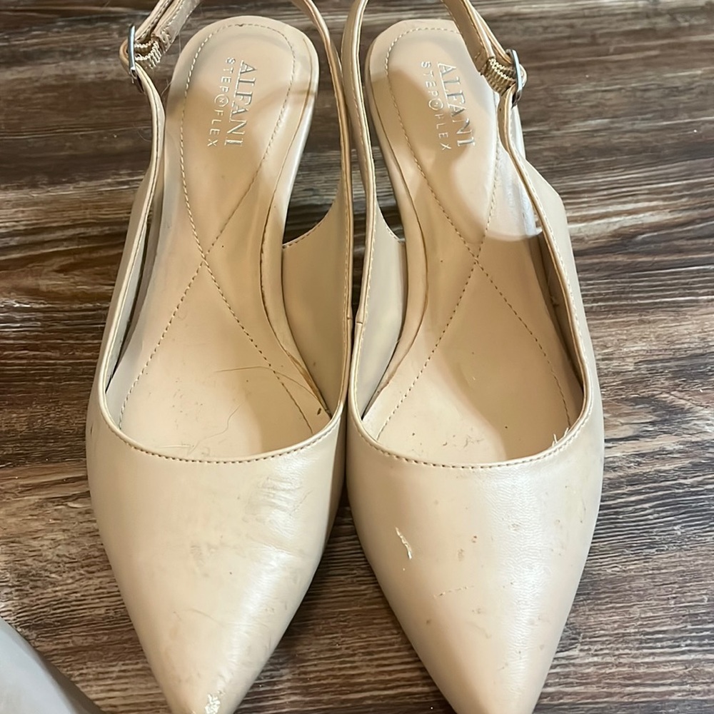 Small beige heels